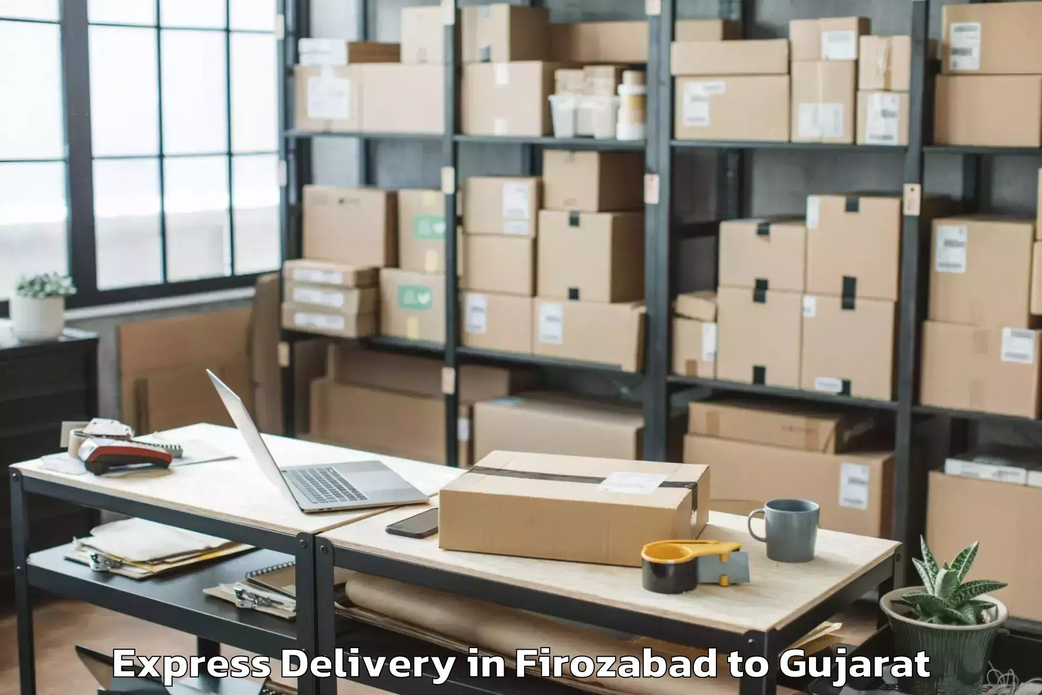 Get Firozabad to Pardi Express Delivery